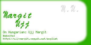 margit ujj business card